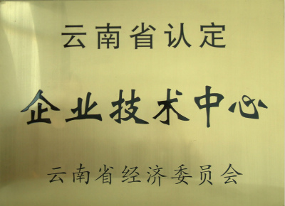 2004年，云南省認定企業(yè)技術(shù)中心.jpg
